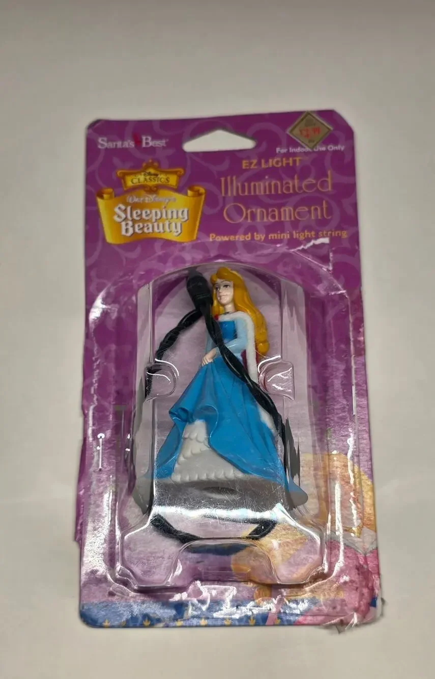 Disney Sleeping Beauty Aurora EZ Light Illuminated Ornament 1999 NIP